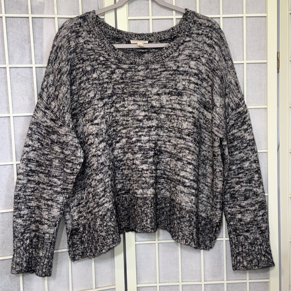 Eileen Fisher Alpaca Chunky Knit Oversized Minimalist Crewneck Sweater Size XL